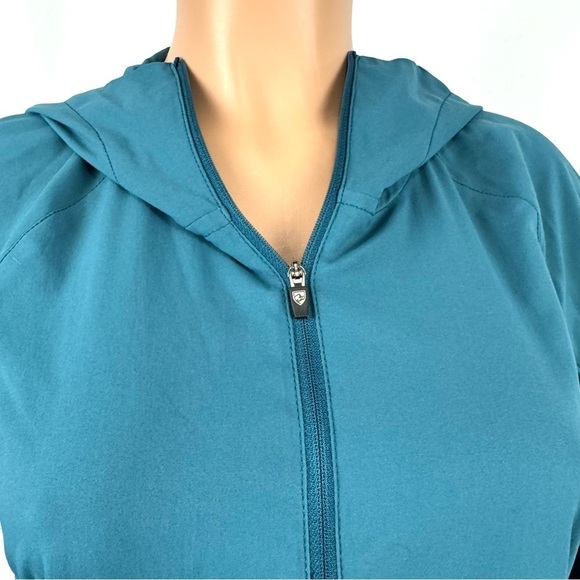 Kuhl Women’s Sz XS Blue Bandita 1/2 Zip Pullover Lightweight Hooded Jacket Top - Picture 3 of 15